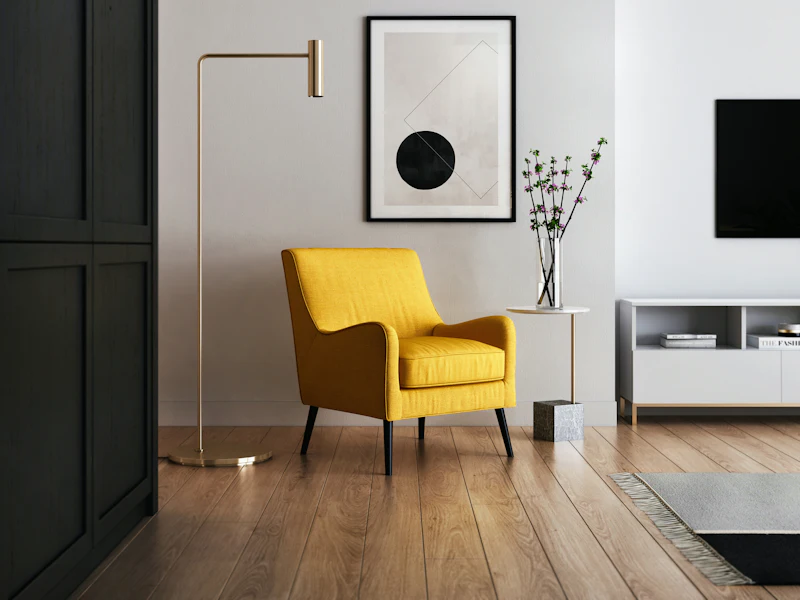 Bright, tidy living room